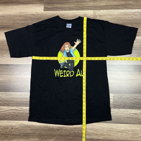Vintage Y2K Weird Al Yankovic Cartoon Music Band Shirt Parody Artist Size Large - Picture 3 of 8
